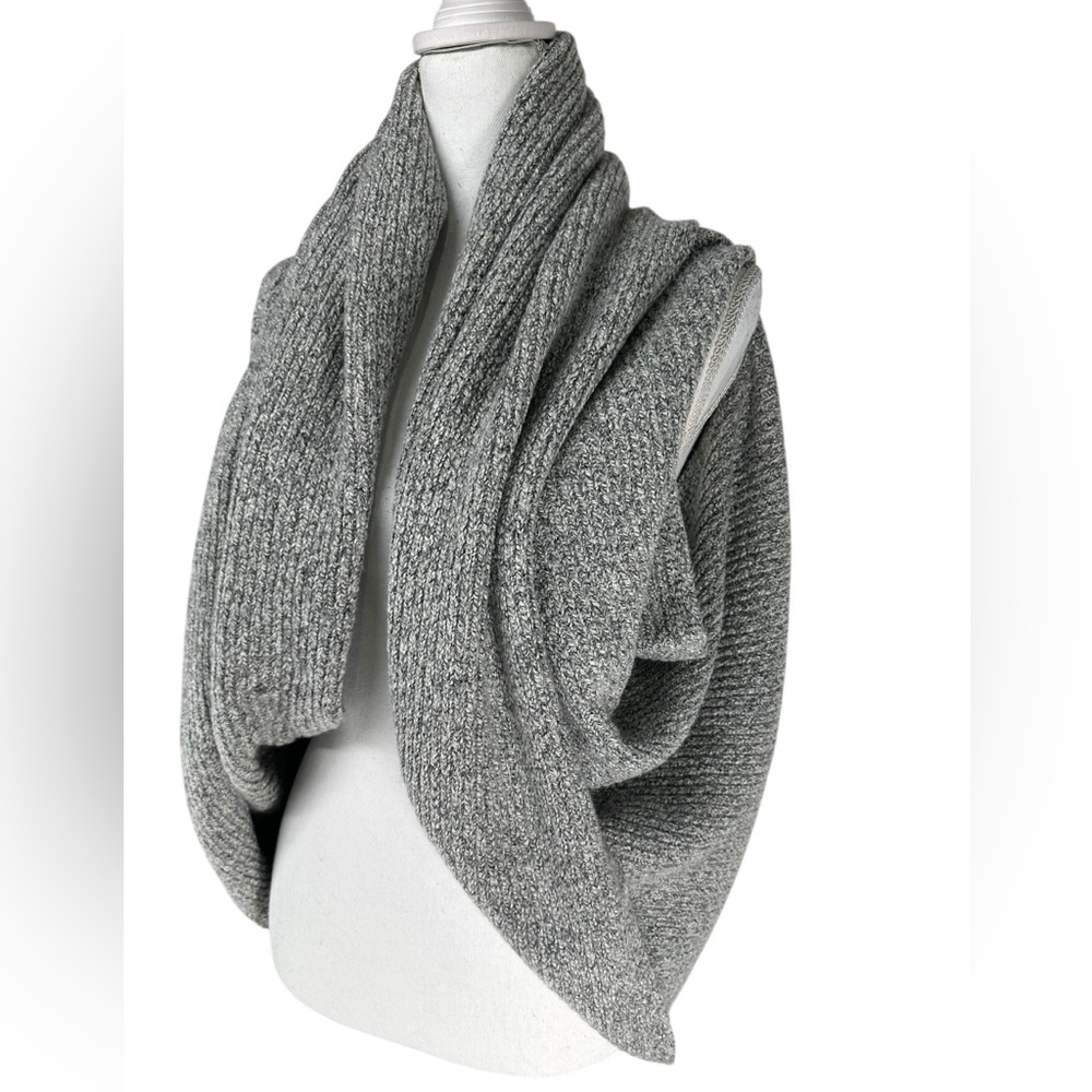 PUREJILL / Gray Shrug Cocoon Wrap / One Size / Bohemian Preppy Indie Sleeze Emo